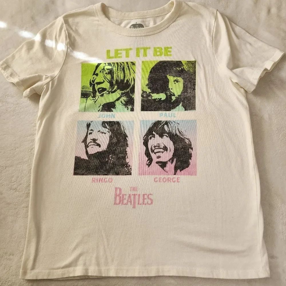 The Beatles 2020 Let It Be Tshirt With Graphics Size Large